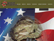 Tablet Screenshot of generaldefense.com